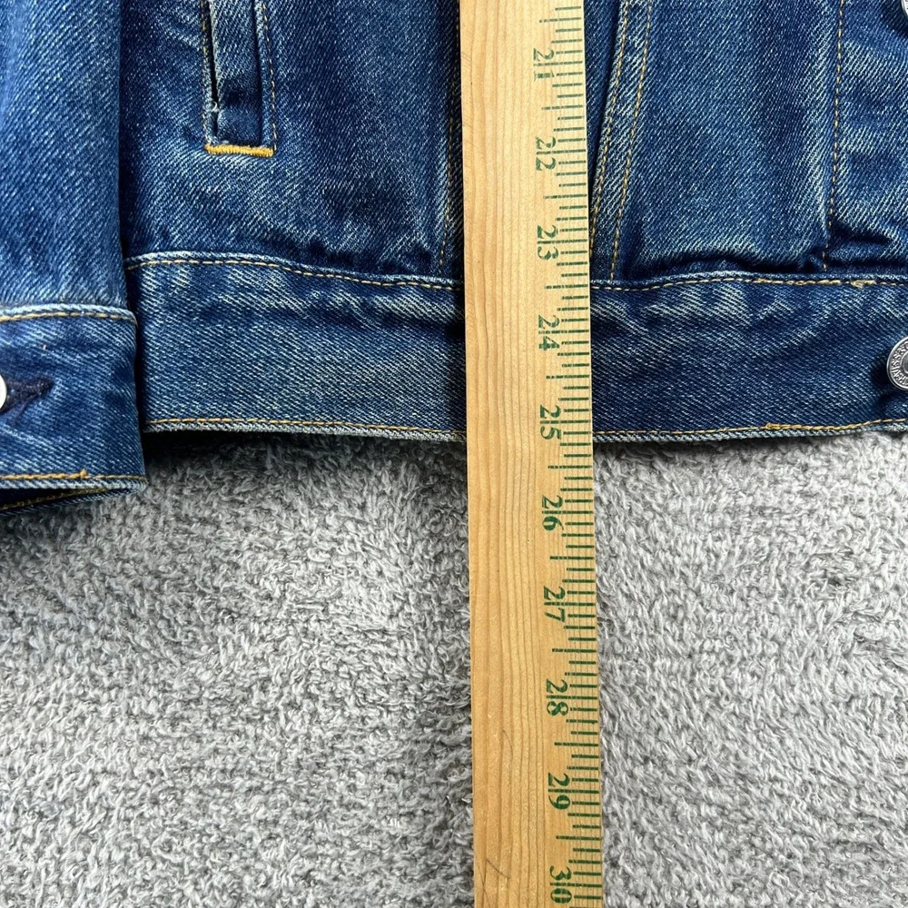 VTG Y2K Levi's 57511 Denim‎ Trucker Jacket Cotton Men's XL Blue Workwear - Picture 5 of 7